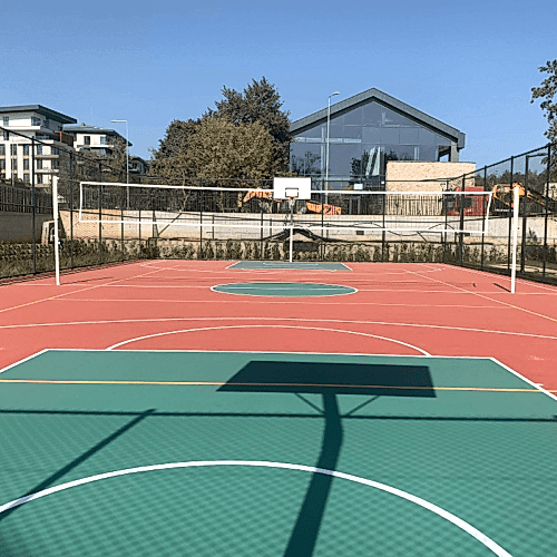 Emlak konut Çınarköy ilkokulu çok amaçlı spor sahası uygulaması